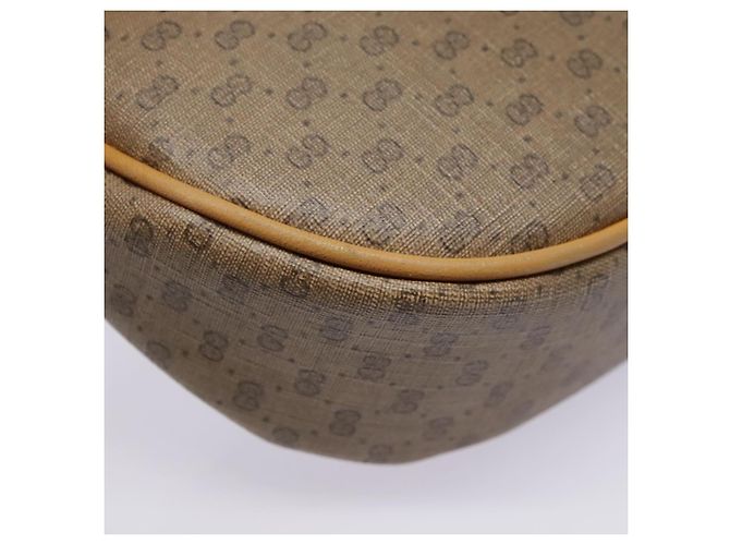Gucci Borsa a spalla Micro GG Supreme PVC Beige Oro 007 87 0018 Auth ki4930 D'oro - vista 17