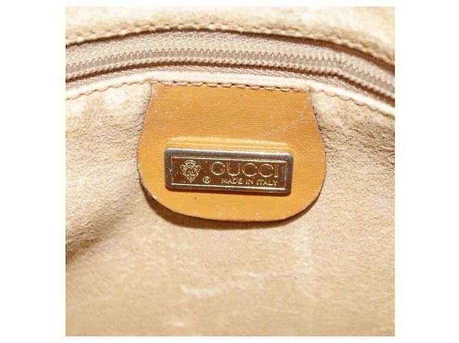 Gucci Borsa a spalla Micro GG Supreme PVC Beige Oro 007 87 0018 Auth ki4930 D'oro - vista 19