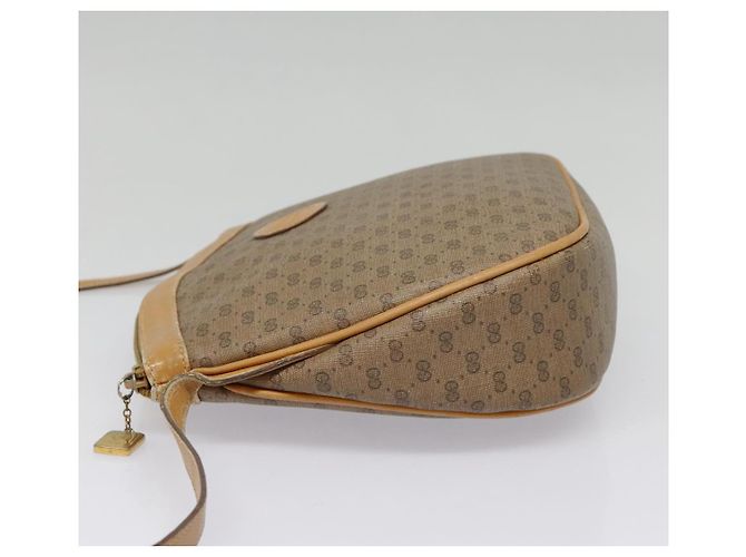 Gucci Borsa a spalla Micro GG Supreme PVC Beige Oro 007 87 0018 Auth ki4930 D'oro - vista 3