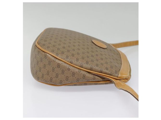 Gucci Borsa a spalla Micro GG Supreme PVC Beige Oro 007 87 0018 Auth ki4930 D'oro - vista 4