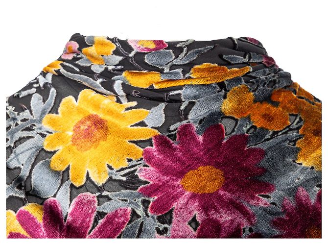 Top de terciopelo estampado Valentino Night Multicolor - vista 4