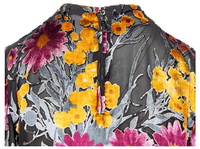 Top de terciopelo estampado Valentino Night Multicolor - vista 5