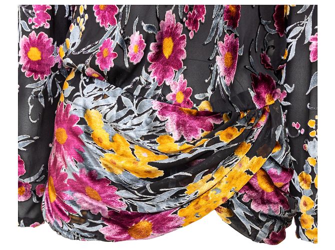Top de terciopelo estampado Valentino Night Multicolor - vista 6