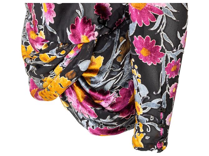 Top de terciopelo estampado Valentino Night Multicolor - vista 7