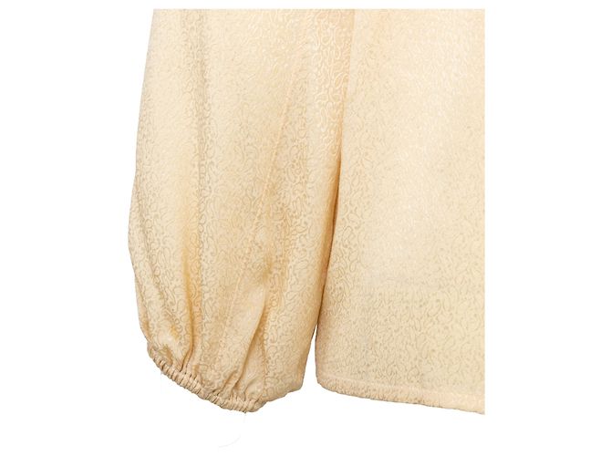 Top de seda Saint Laurent Beige - vista 10