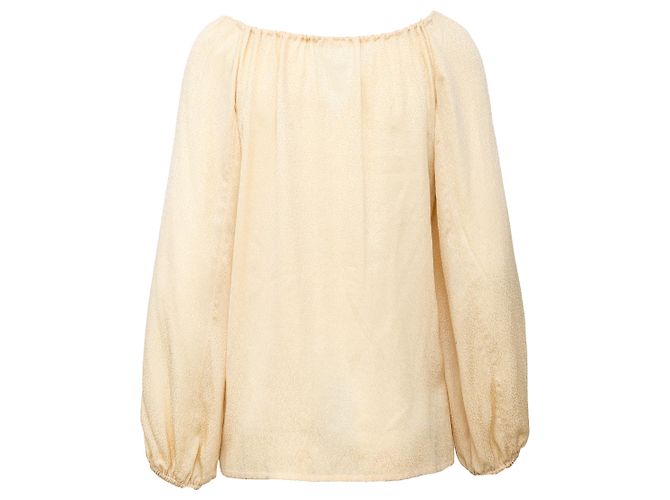 Top de seda Saint Laurent Beige - vista 2