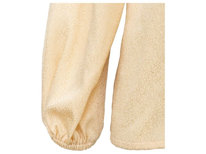 Top de seda Saint Laurent Beige - vista 9