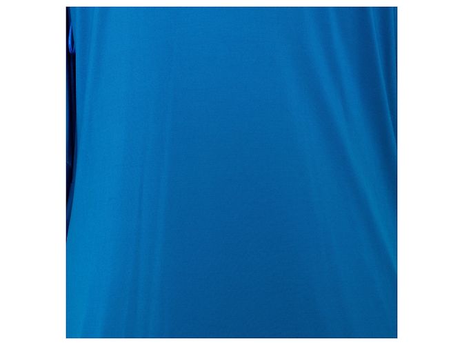 Vestido drapeado Alexander McQueen Azul - vista 10