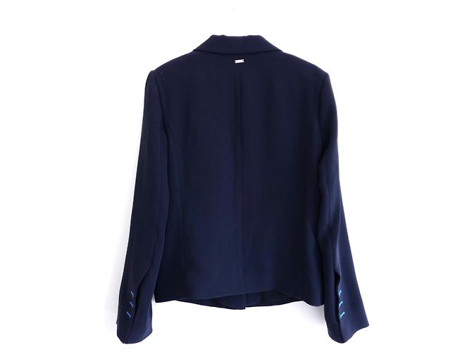 Armani Exchange Navy Contrast Button Hole Blazer Jacket Navy blue - view 4