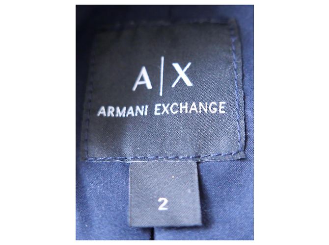 Armani Exchange Navy Contrast Button Hole Blazer Jacket Navy blue - view 5