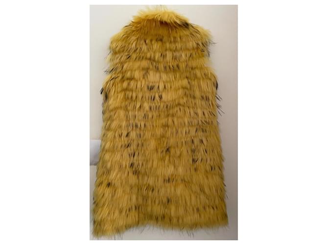 Chaleco de piel amarillo Ermanno Scervino - vista 2