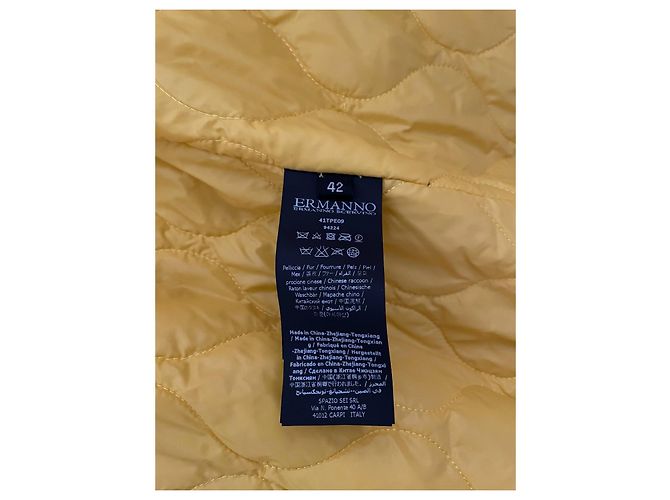 Chaleco de piel amarillo Ermanno Scervino - vista 3