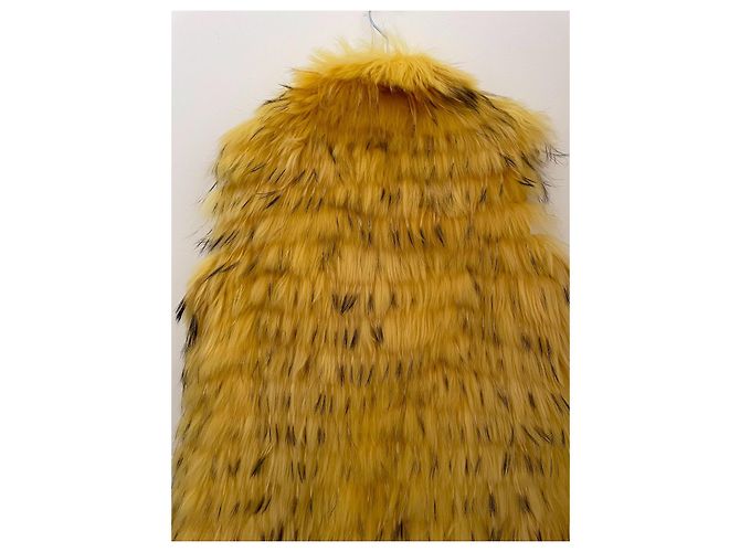 Chaleco de piel amarillo Ermanno Scervino - vista 5