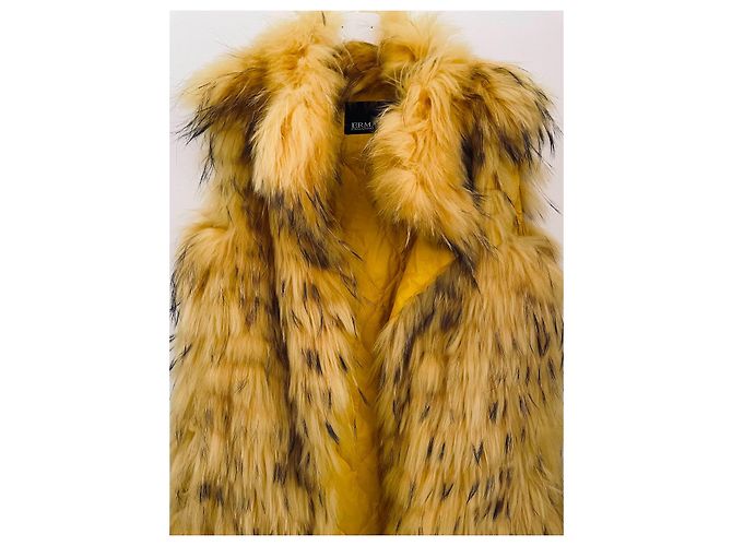 Chaleco de piel amarillo Ermanno Scervino - vista 6
