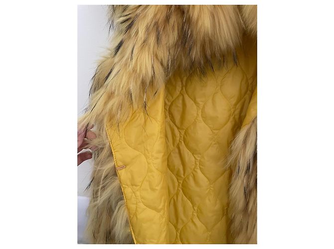Chaleco de piel amarillo Ermanno Scervino - vista 7