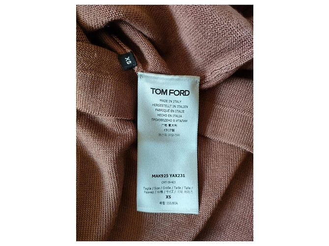 Tom Ford Cashmere Kurzarm Top Beige - Ansicht 5