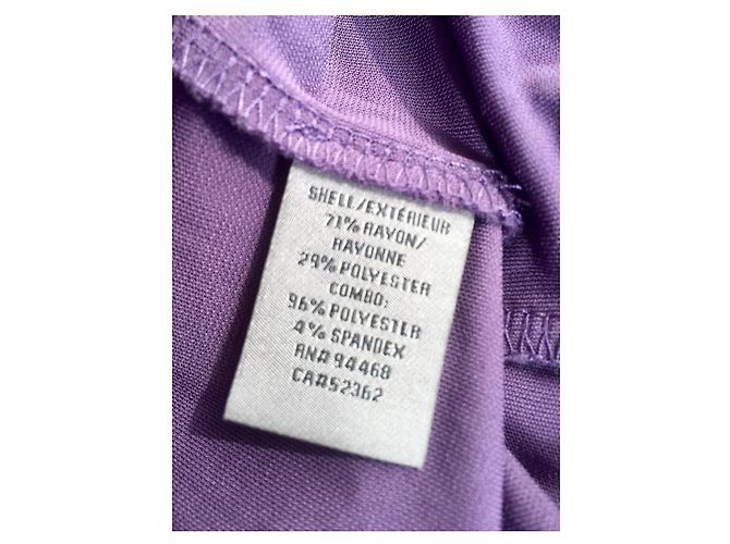 Vera Wang Lila Abendkleid mit Schleppe - Ansicht 3