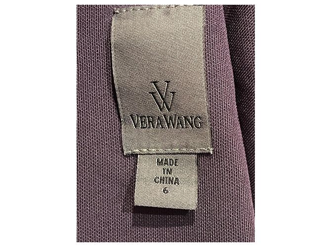 Vera Wang Lila Abendkleid mit Schleppe - Ansicht 7