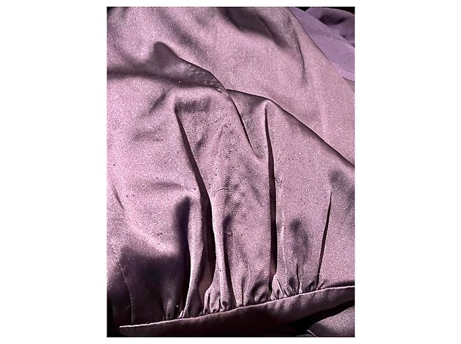 Vera Wang Lila Abendkleid mit Schleppe - Ansicht 8