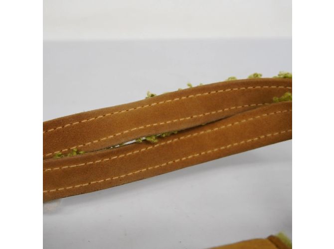 Borsa Chanel Mouton in beige e verde - vista 11