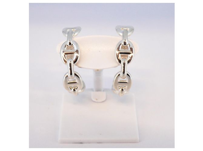 Hermès Pendientes de plata 925 Chaine d'Ancre Anchainée de Hermes - vista 2