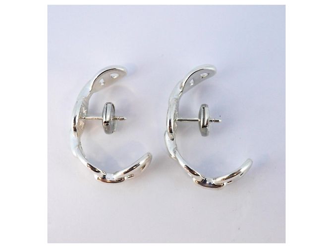 Hermès Pendientes de plata 925 Chaine d'Ancre Anchainée de Hermes - vista 3