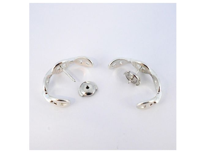 Hermès Pendientes de plata 925 Chaine d'Ancre Anchainée de Hermes - vista 4