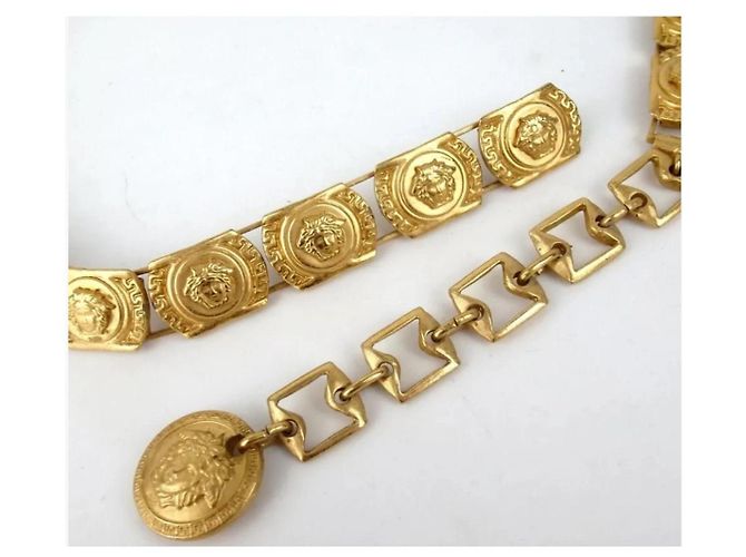 Seltene Gianni Versace Medusa Kettengürtel Golden - Ansicht 2