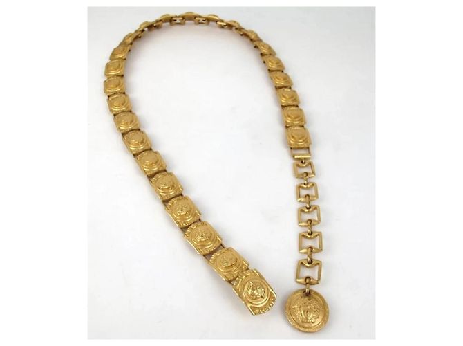 Seltene Gianni Versace Medusa Kettengürtel Golden - Ansicht 3