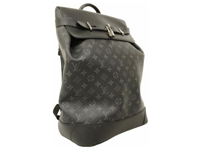 Zaino Steamer Monogram Eclipse di Louis Vuitton Nero - vista 2