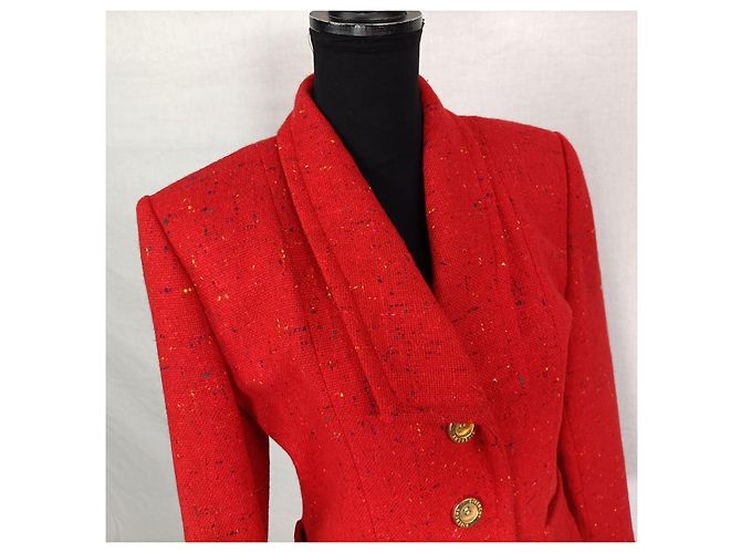 Tailleur rosso Givenchy vintage - vista 6