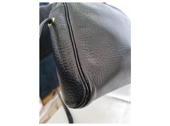 Borsa a tracolla Christian Dior in pelle di vitello nera Nero - vista 5