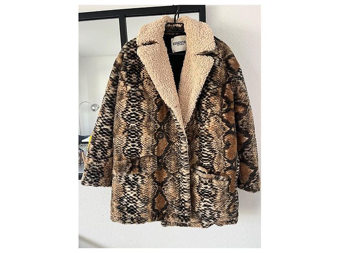 Abrigo Essentiel Antwerp Marrón Poliéster XS Castaño - vista 2