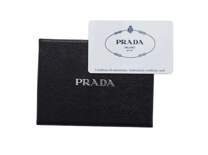 Llaveiro de cuero Saffiano de Prada en rosa - vista 12