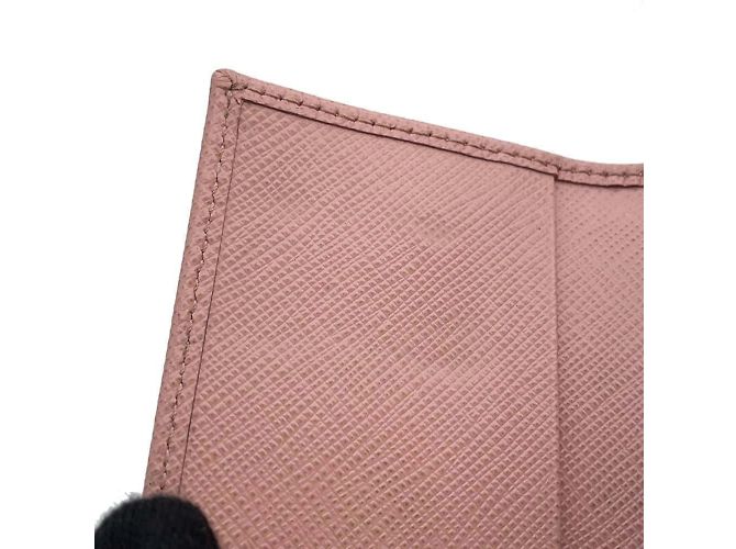 Llaveiro de cuero Saffiano de Prada en rosa - vista 6