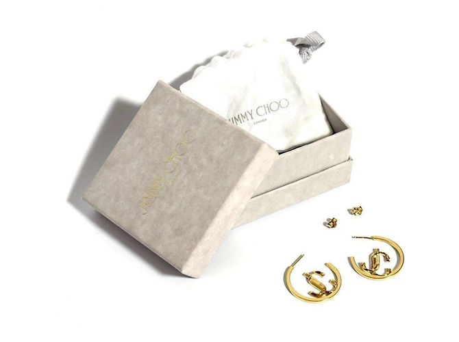 Orecchini a cerchio JC Monogram da donna Jimmy Choo - vista 8