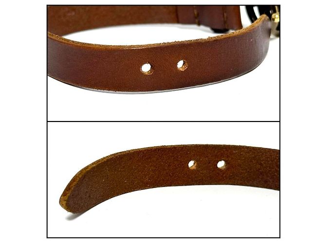 Bracciale in pelle Double G GUCCI - vista 4