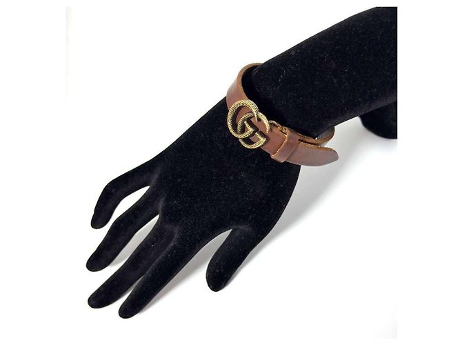 Bracciale in pelle Double G GUCCI - vista 8