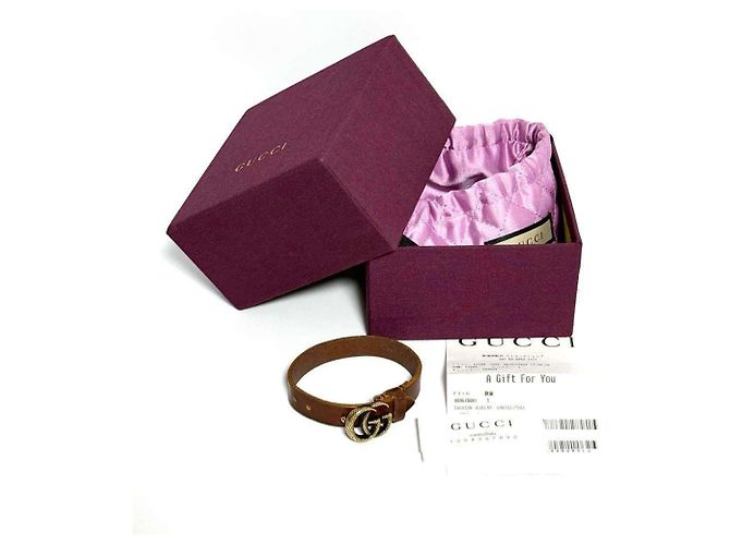 Bracciale in pelle Double G GUCCI - vista 9