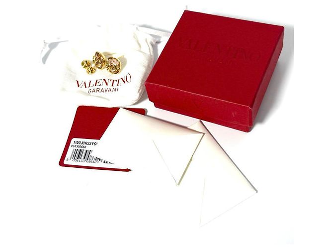 Orecchini in cristallo V Logo Signature per donne Valentino - vista 8