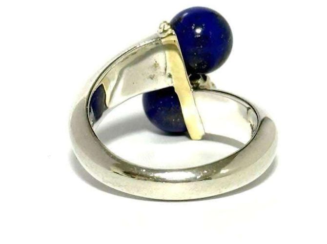 Tiffany & Co Anello combinato in lapislazzuli argento oro per donne Tiffany - vista 3
