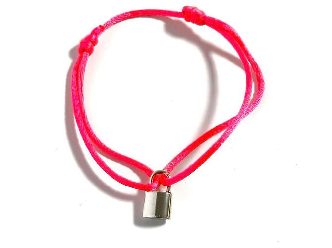 Bracciale charm da donna Louis Vuitton Lockit Rosa - vista 2