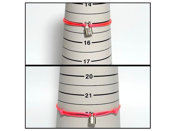 Bracciale charm da donna Louis Vuitton Lockit Rosa - vista 8