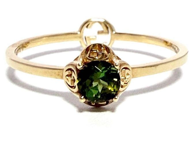 Anello Interlocking G K18 per donne GUCCI D'oro - vista 2