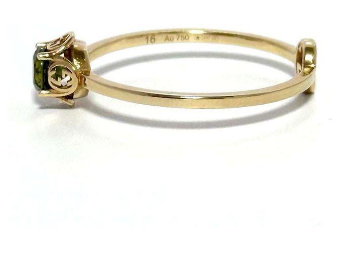 Anello Interlocking G K18 per donne GUCCI D'oro - vista 3