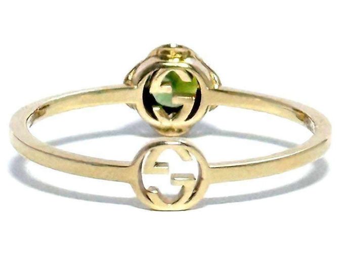 Anello Interlocking G K18 per donne GUCCI D'oro - vista 5