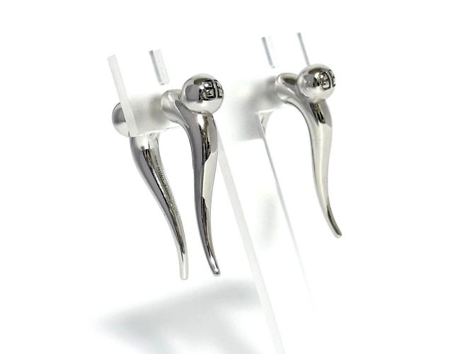 Orecchini Force Double Horn per uomini e donne di Balenciaga - vista 4