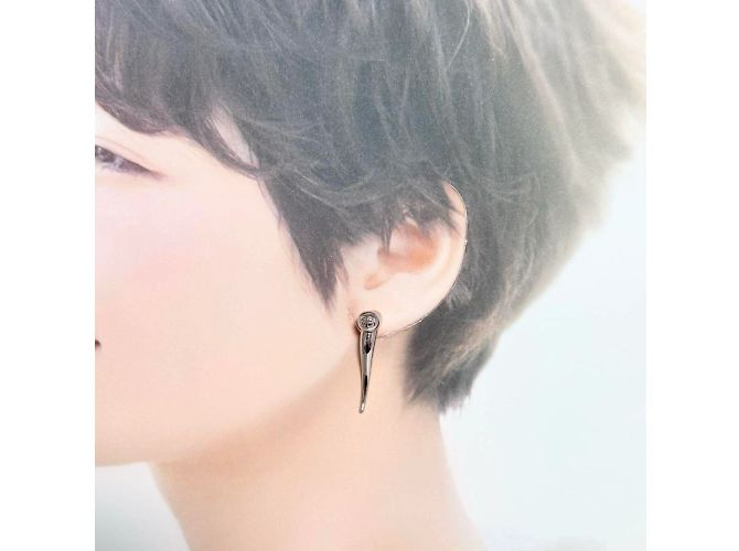 Orecchini Force Double Horn per uomini e donne di Balenciaga - vista 9