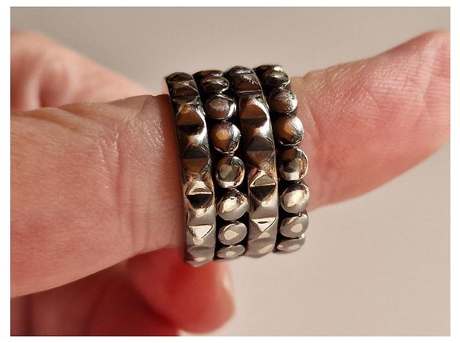 Mauboussin Tennessee-Straße aus 925er Silber rhodiniert mit Ruthenium Anthrazitgrau - Ansicht 9