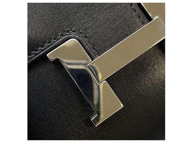 Hermès Portafoglio Compatto Constance Hermes Nero - vista 10